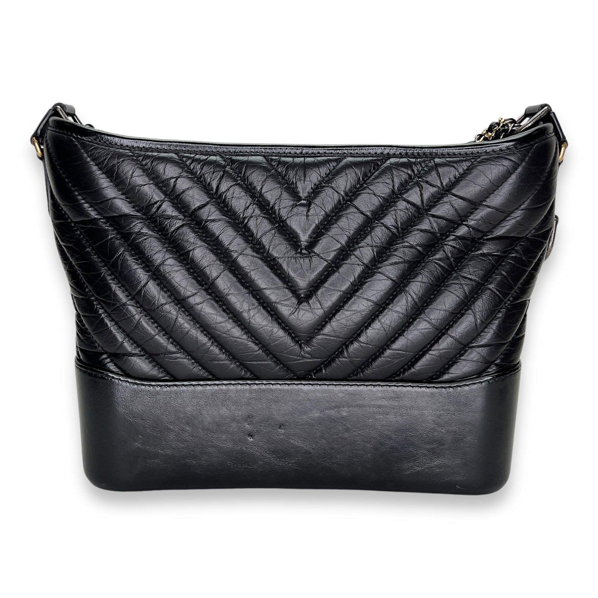 Gabrielle Shoulder Bag in Calfskin   Gold hardware