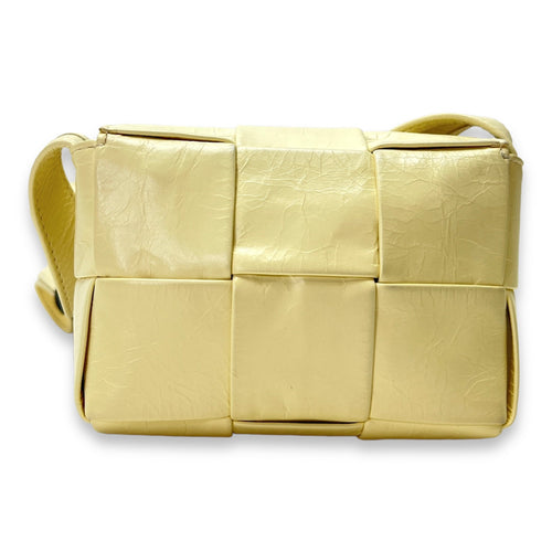 Other Mini Yellow Crossbody Bag in Calfskin, Silver hardware