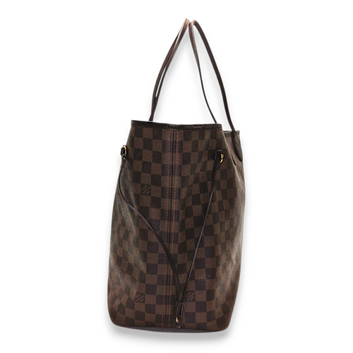 Neverfull Tote Bag GM Brown in Coated Canvas, Gold hardware