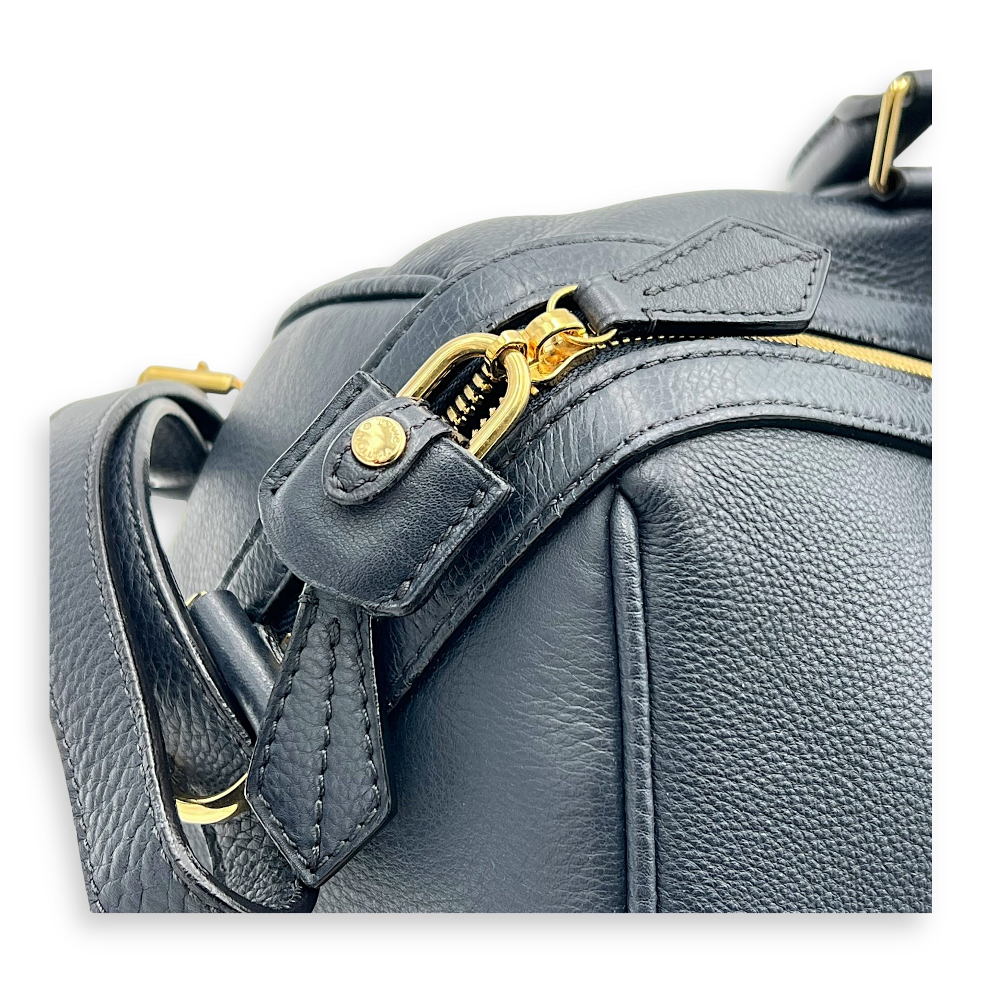 Sophia Coppola Boston Top Handle Bag Blue in Calfskin, Gold hardware