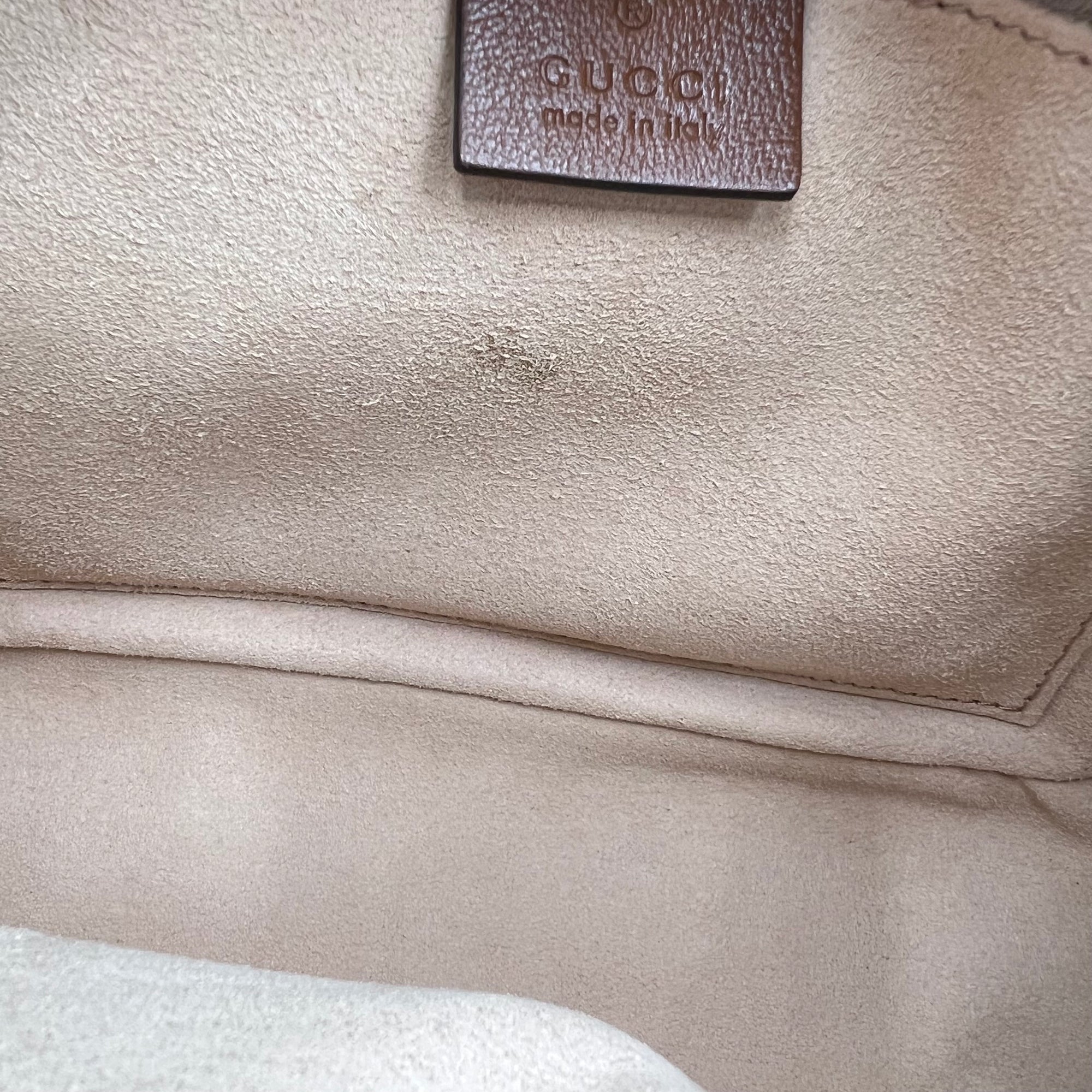 GG Marmont Crossbody Bag Brown in Calfskin, Gold hardware