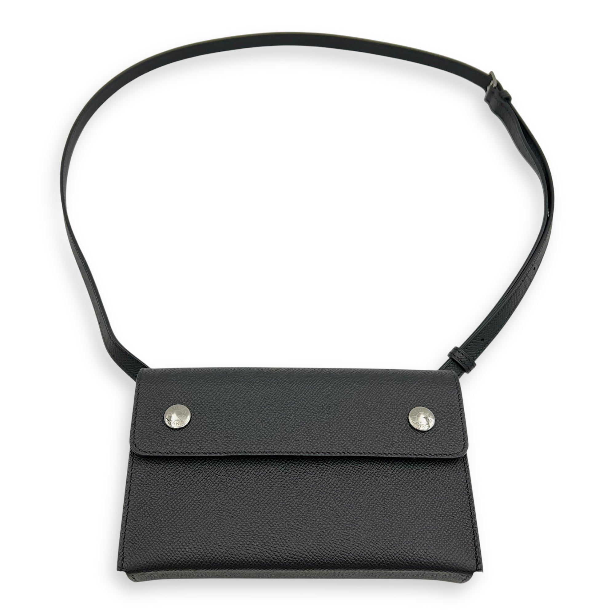 Hermesnap Black in Epsom, Palladium hardware