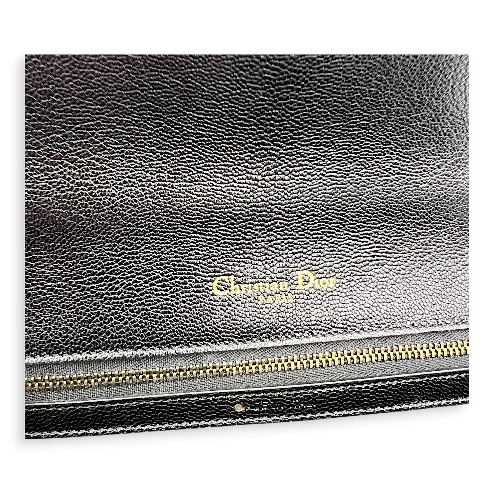 Diorama Shoulder Bag Black in Calfskin, Gold hardware