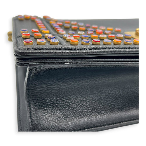 Diorama Shoulder Bag Black in Calfskin, Gold hardware
