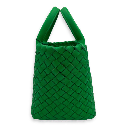 Cabat Top Handle Bag Green in Lambskin, Gold hardware