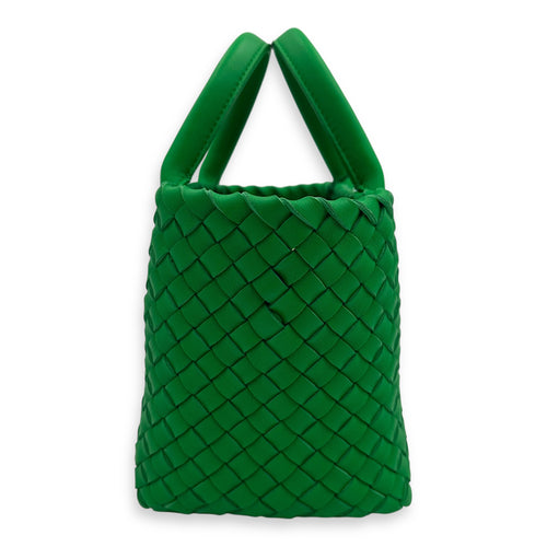 Cabat Top Handle Bag Green in Lambskin, Gold hardware
