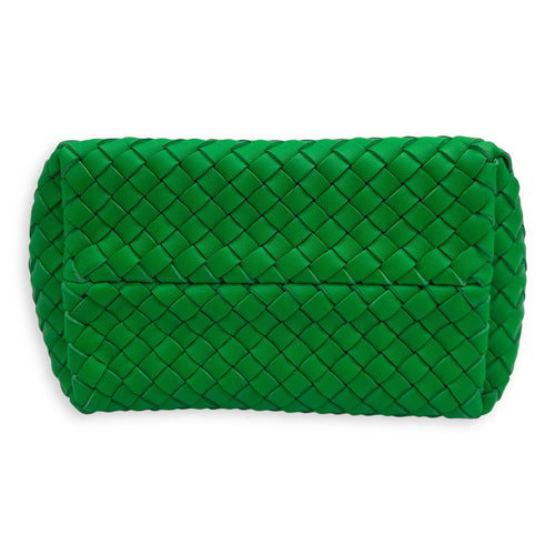 Cabat Top Handle Bag Green in Lambskin, Gold hardware