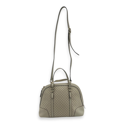 Guccissima Top Handle Bag White in Calfskin, Gold hardware