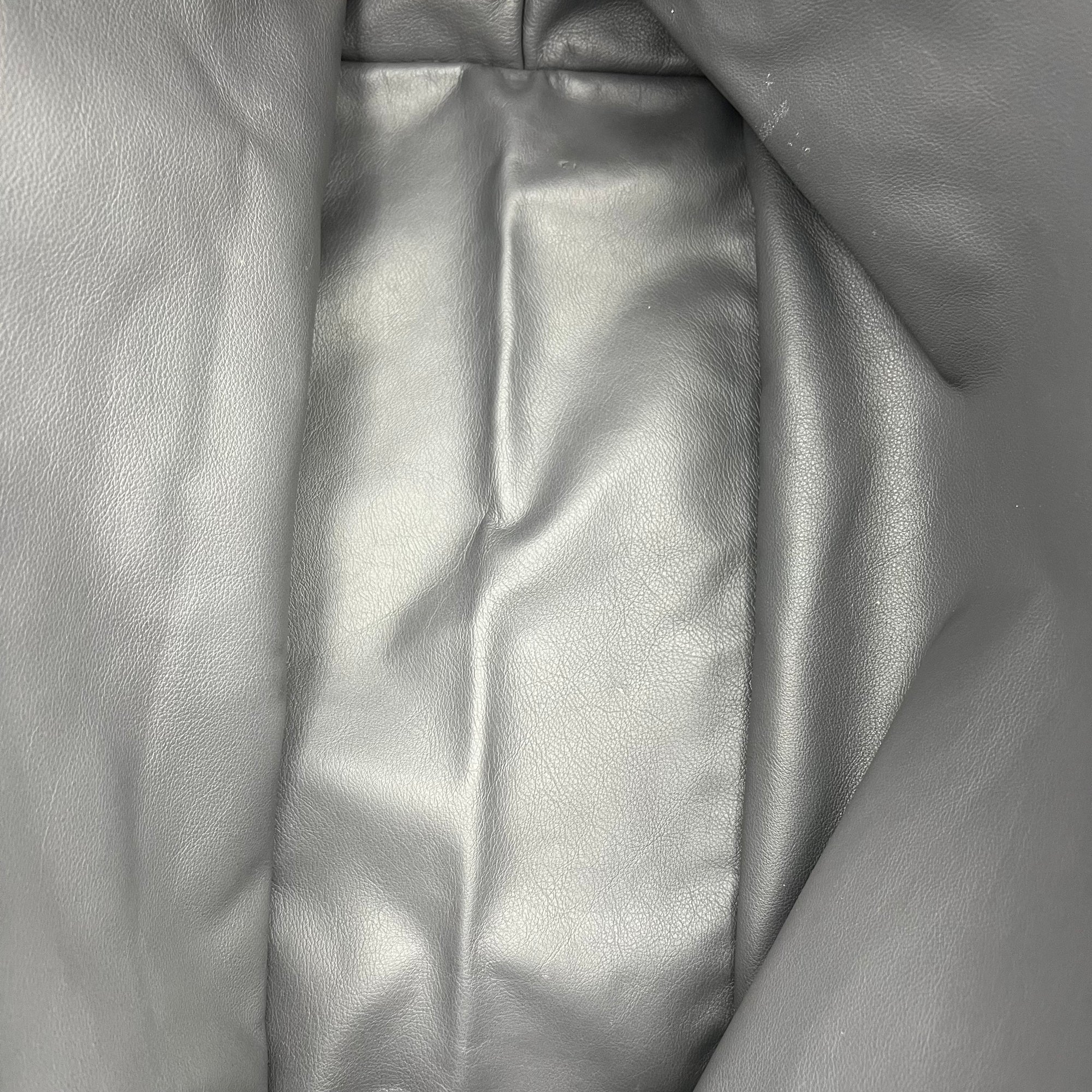 Anjou Top Handle Bag GM Grey in Coated Canvas, Silver hardware