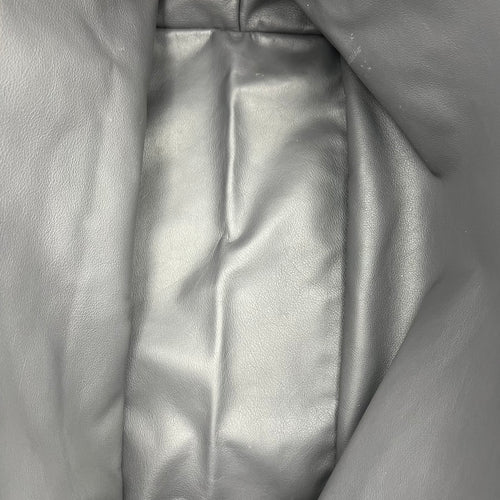 Anjou Top Handle Bag GM Grey in Coated Canvas, Silver hardware