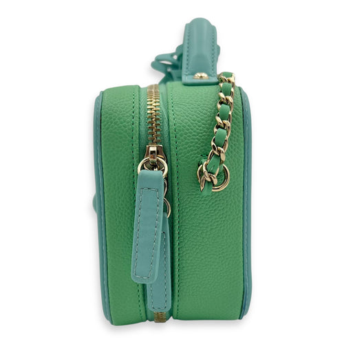 Filigree Small Multi-colour Vanity Bag in Caviar Leather, Gold hardware