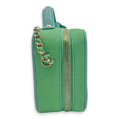Filigree Small Multi-colour Vanity Bag in Caviar Leather, Gold hardware