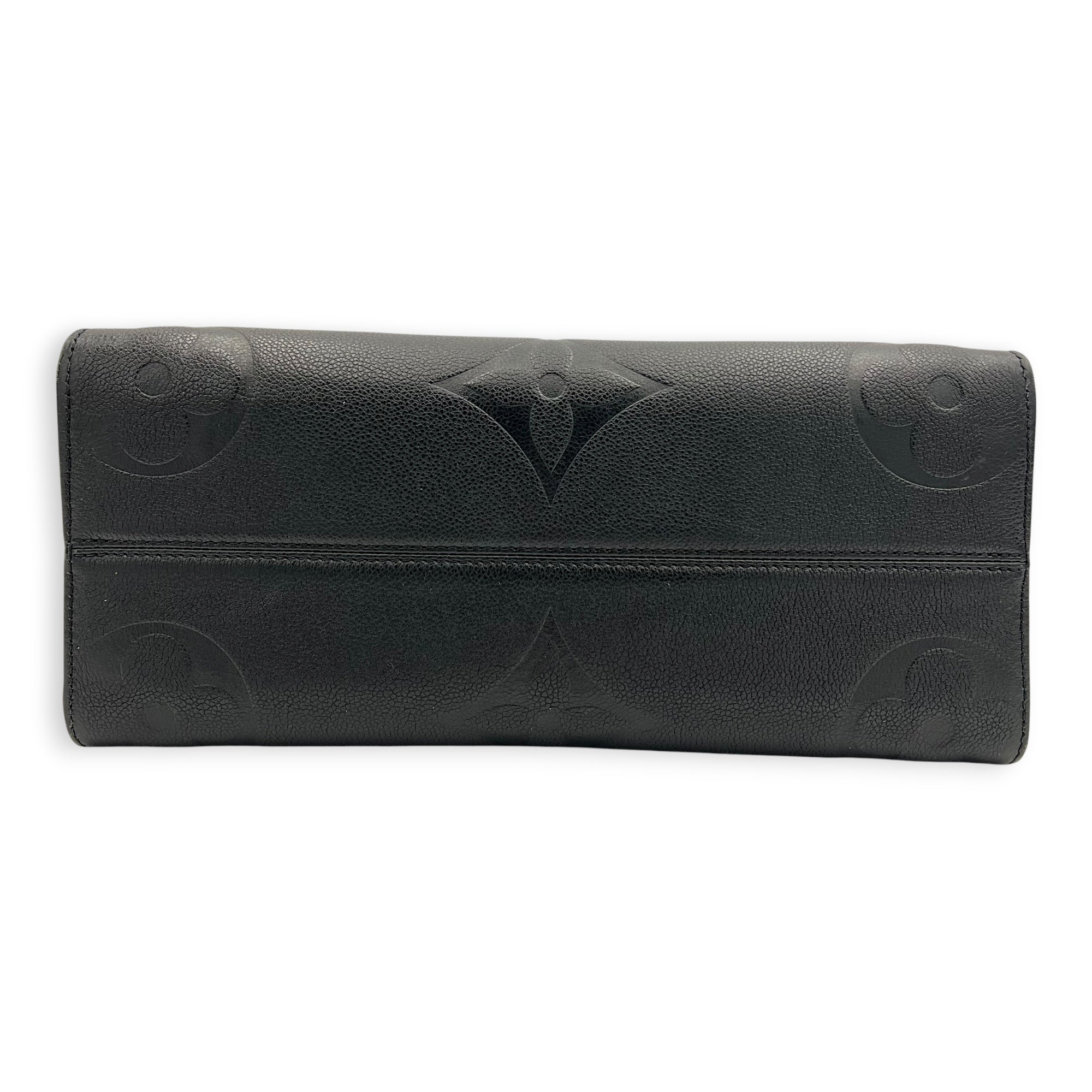 OnTheGo Tote Bag Black in Empreinte Leather, Gold hardware