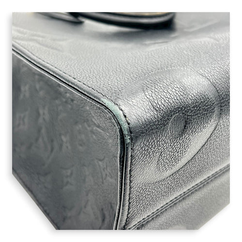 OnTheGo Tote Bag Black in Empreinte Leather, Gold hardware