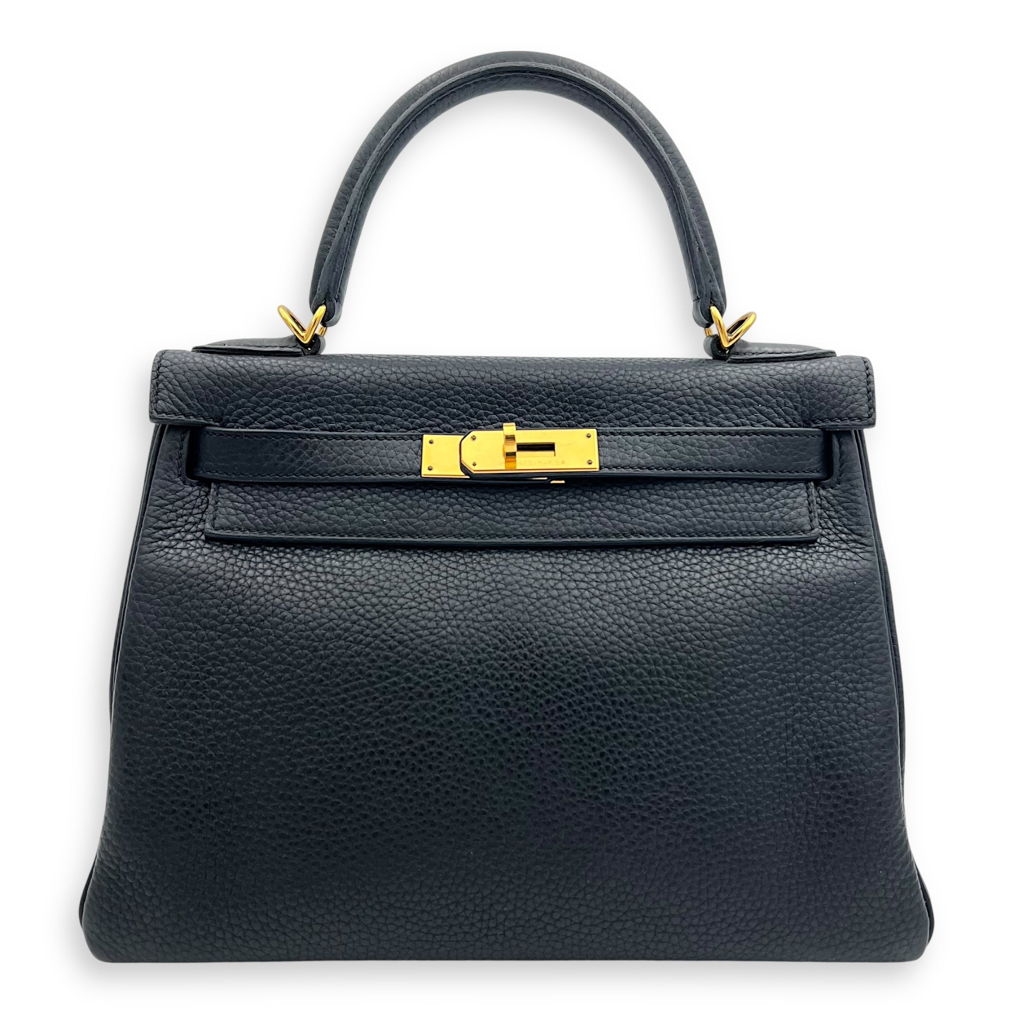 Kelly Black in Clemence, Gold hardware