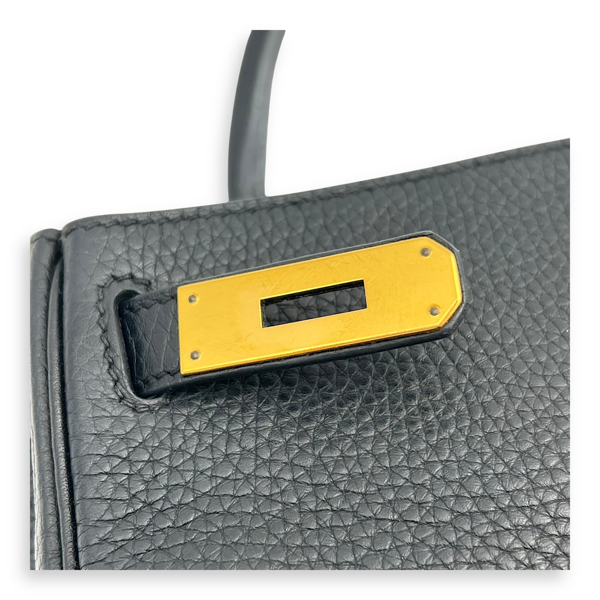 Kelly Black in Clemence, Gold hardware