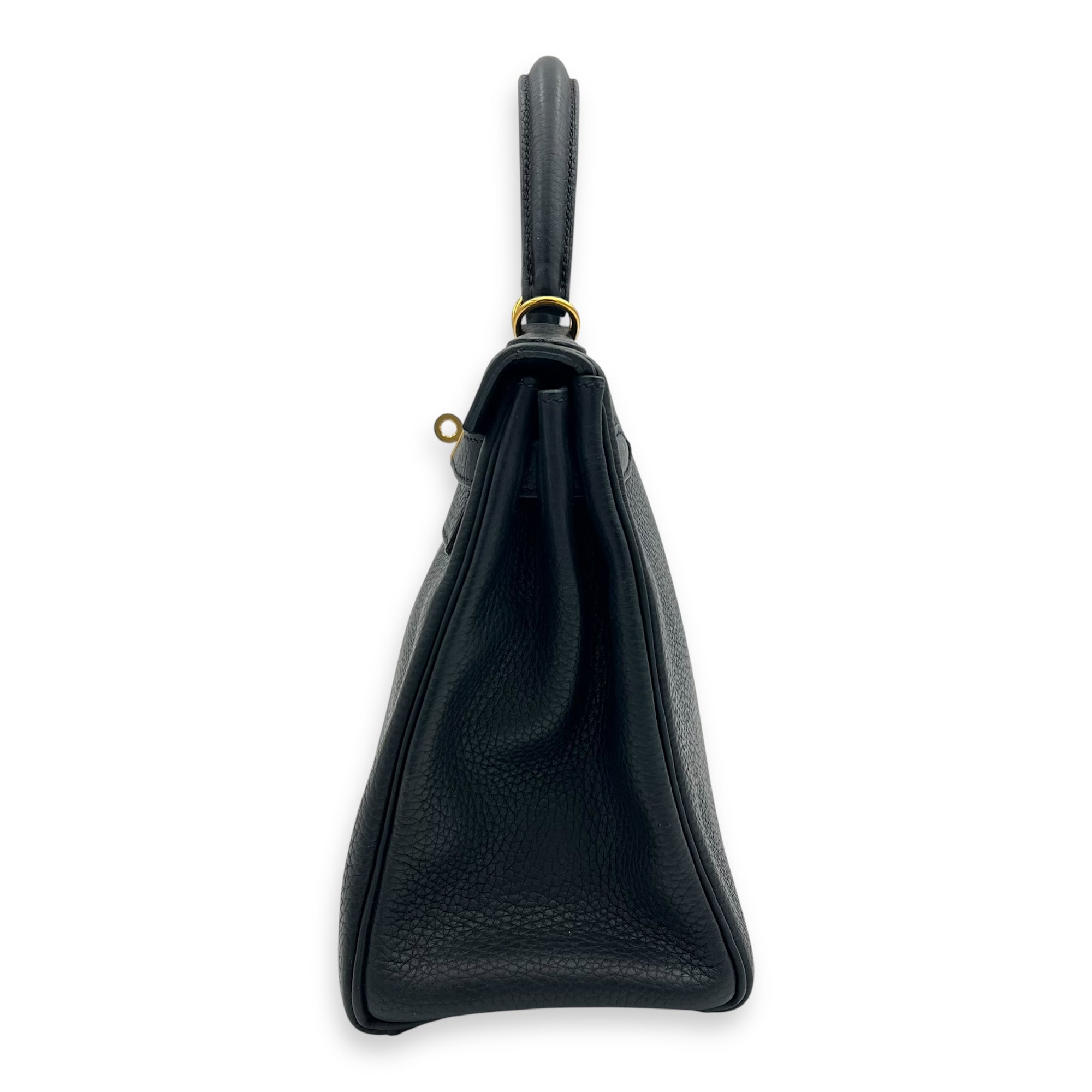 Kelly Black in Clemence, Gold hardware
