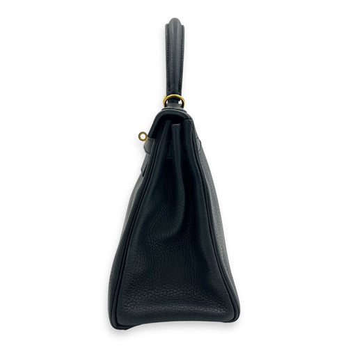 Kelly Black in Clemence, Gold hardware
