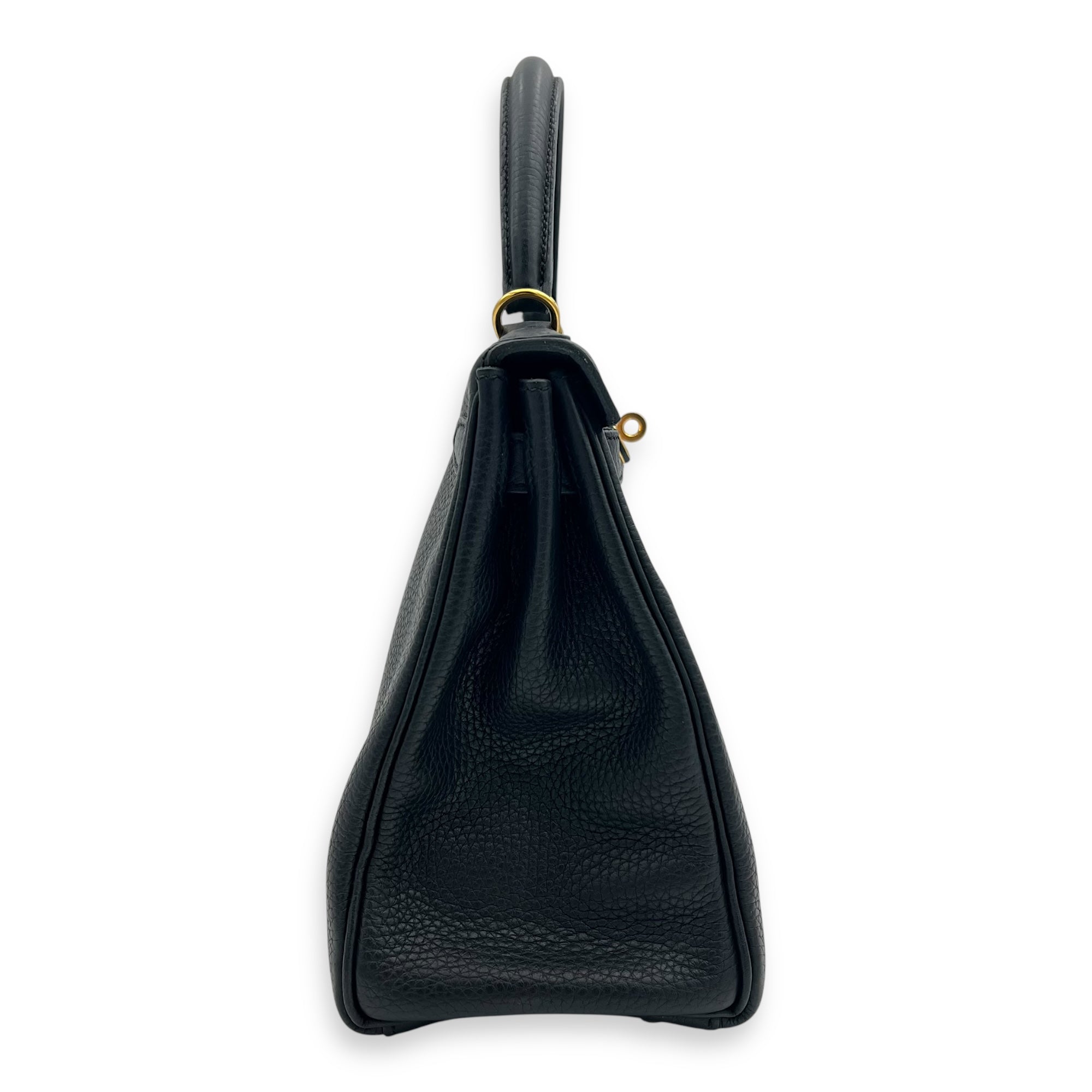 Kelly Black in Clemence, Gold hardware