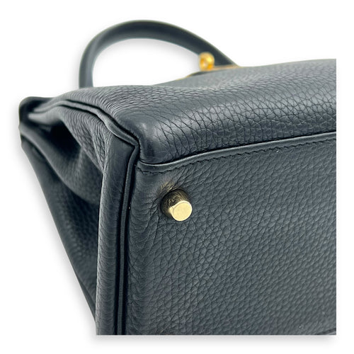 Kelly Black in Clemence, Gold hardware