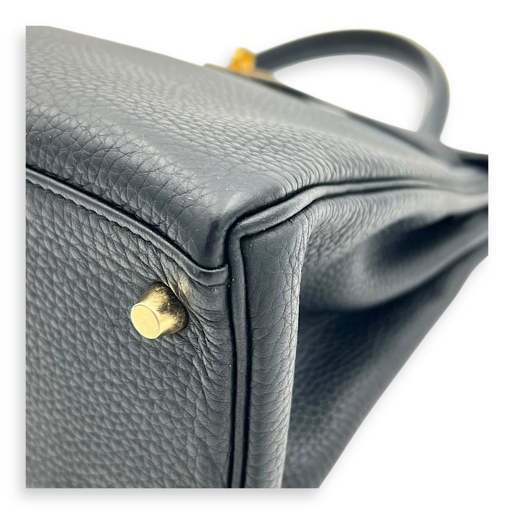 Kelly Black in Clemence, Gold hardware