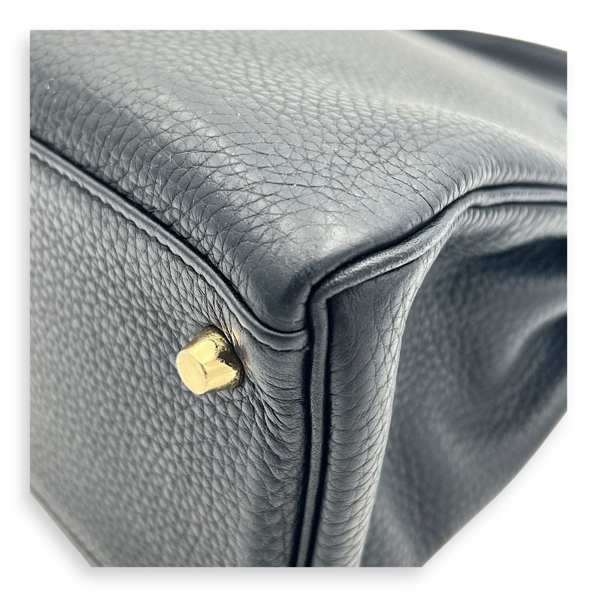 Kelly Black in Clemence, Gold hardware