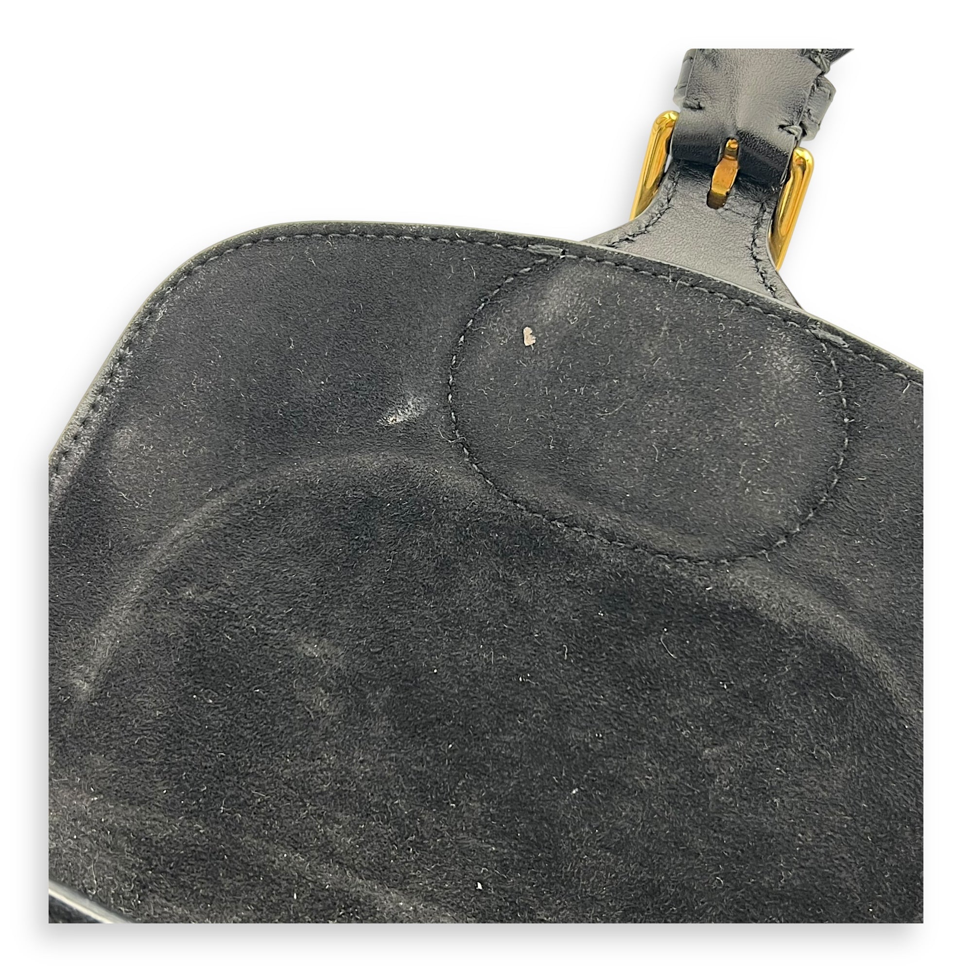 Bobby Shoulder Bag Small Black in Calfskin, Gold hardware