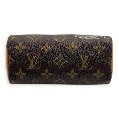 Speedy Nano Vivienne Top Handle Bag in Monogram Coated Canvas, Gold hardware