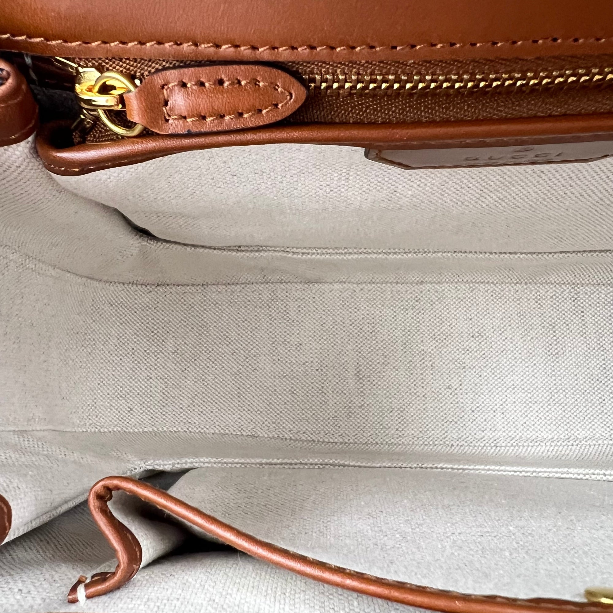 Bamboo 1947 Medium Brown Top Handle Bag in Calfskin, Gold hardware