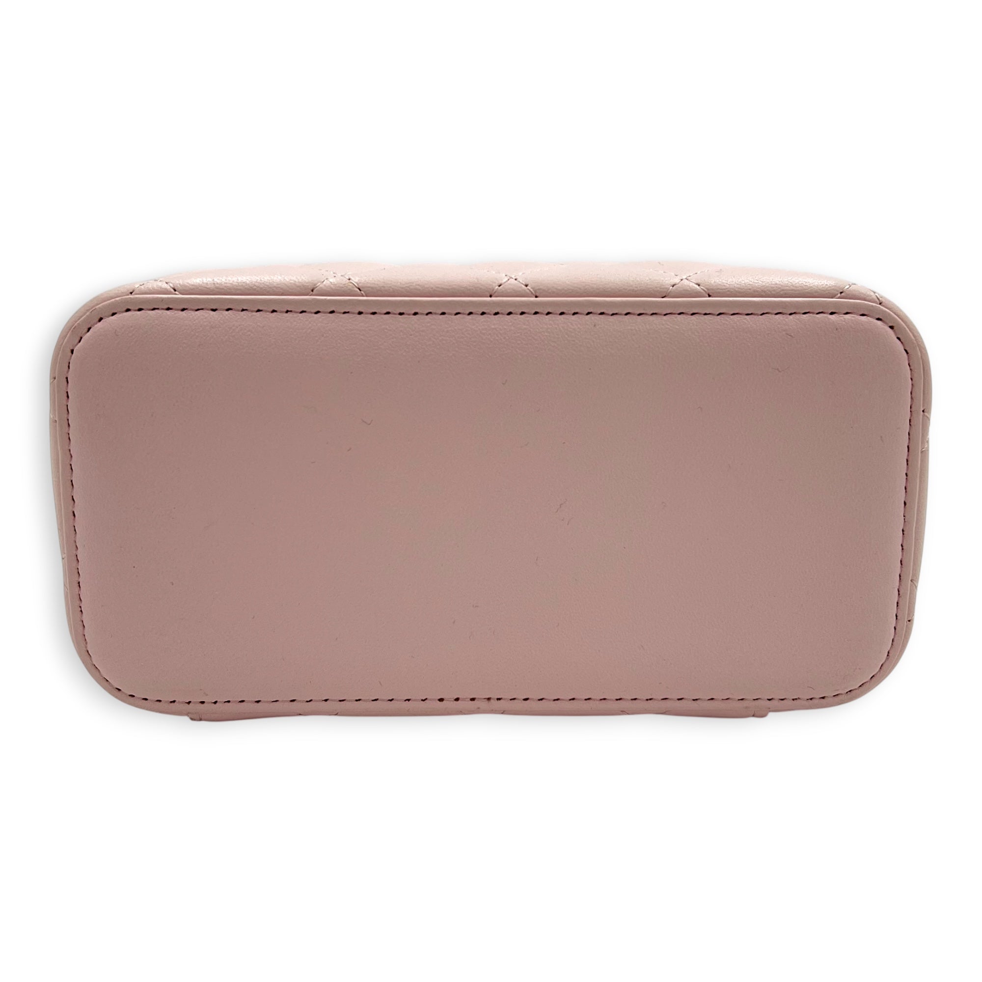 Vanity Crossbody Bag Pink in Lambskin, Gold hardware