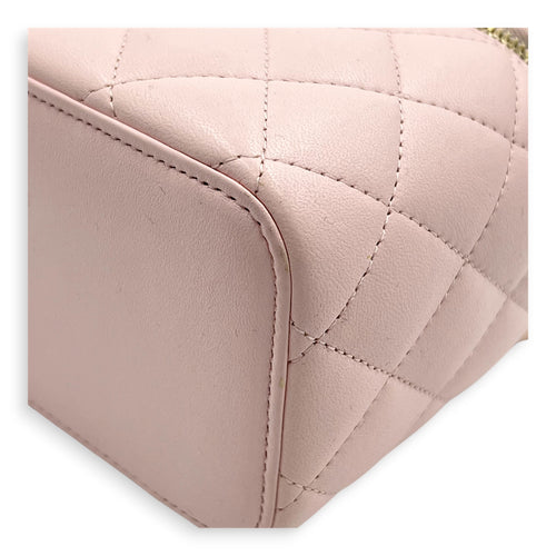 Vanity Crossbody Bag Pink in Lambskin, Gold hardware