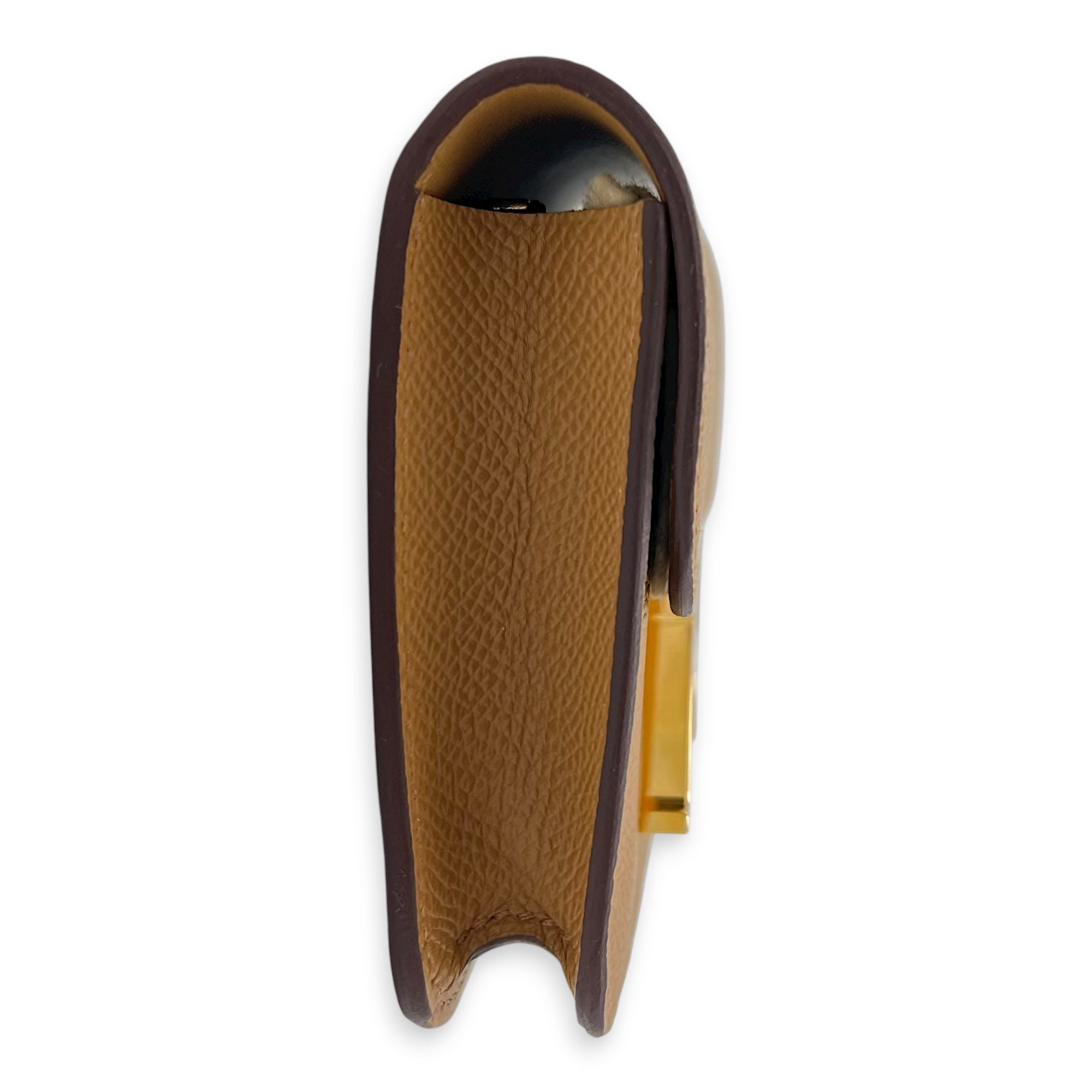Constance slim biscuit in Epsom, Gold hardware