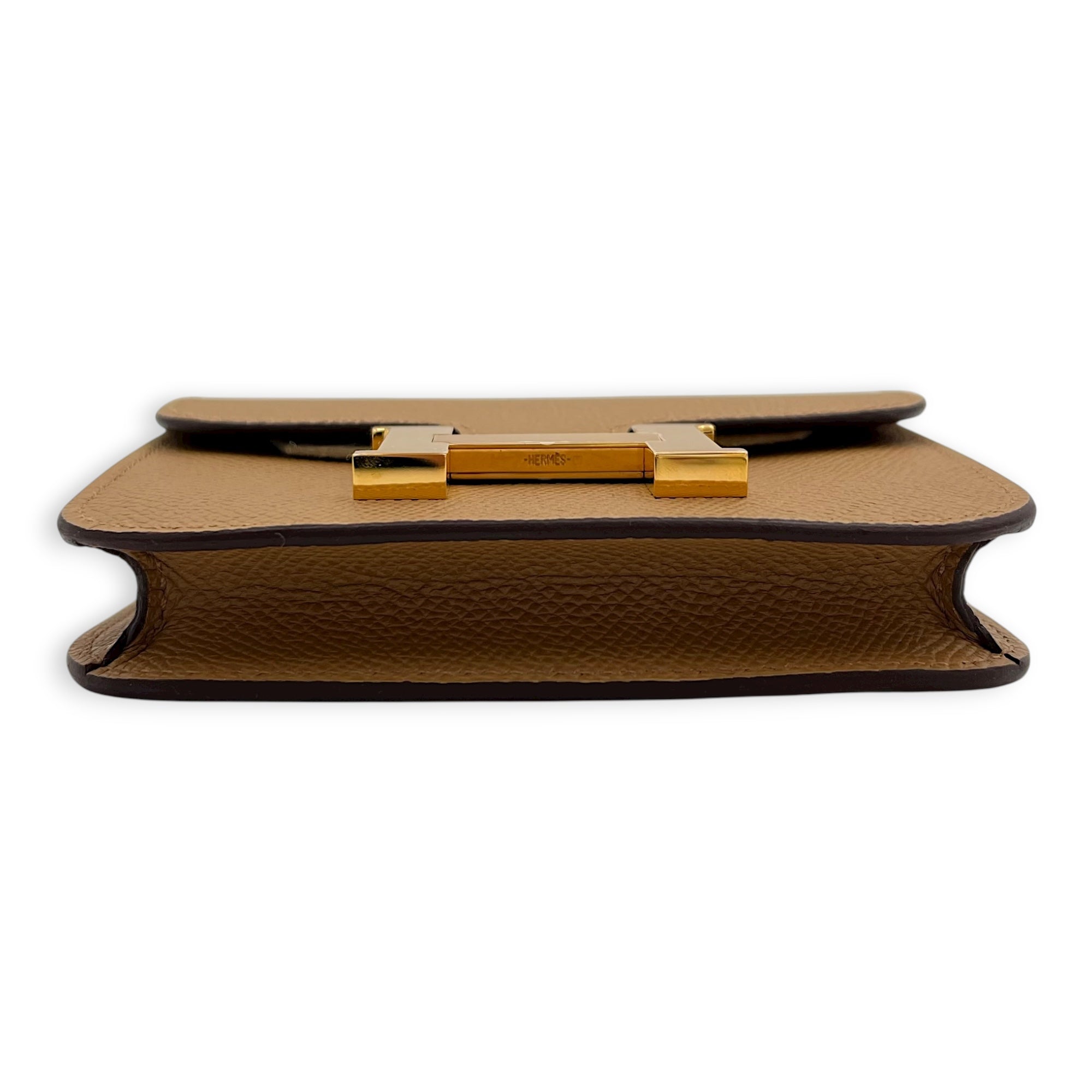 Constance slim biscuit in Epsom, Gold hardware