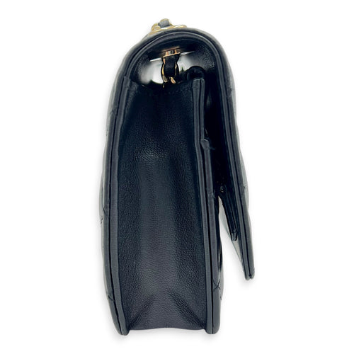 Trendy CC Crossbody Bag Black in Lambskin, Gold hardware