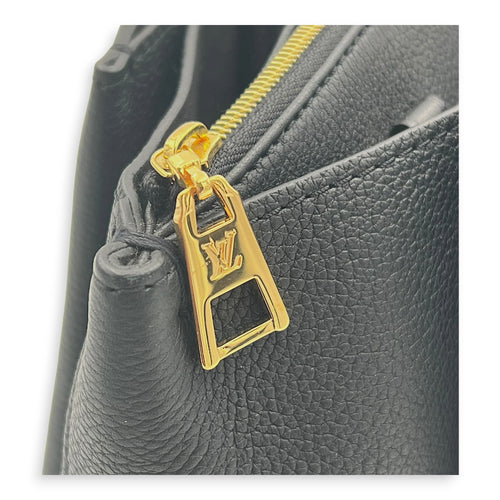 Lock Me Top Handle Bag Black in Calfskin, Gold hardware