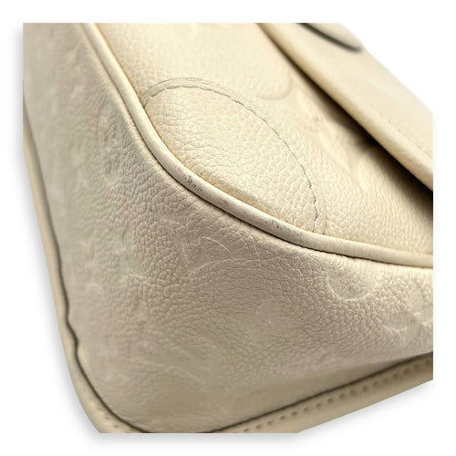 Diane Crossbody Bag Beige in Empreinte Leather, Gold hardware