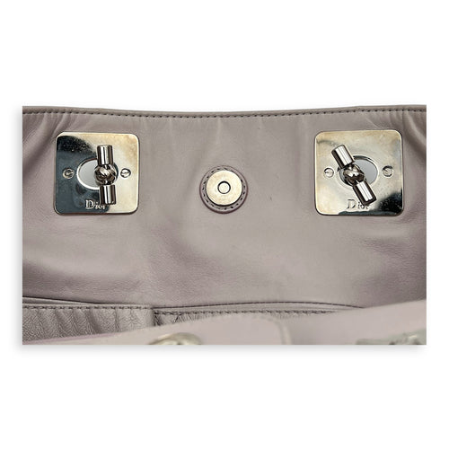 Granville Chain Tote Bag Grey in Lambskin, Silver hardware