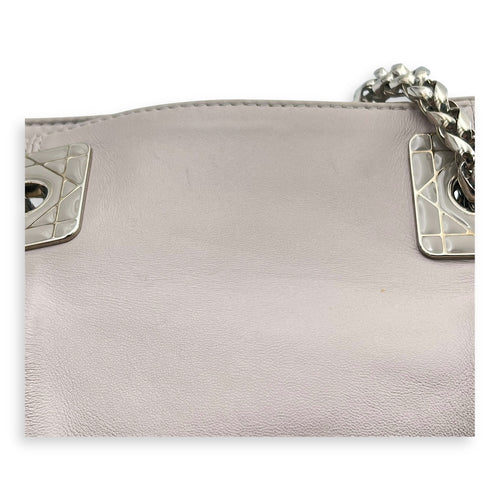 Granville Chain Tote Bag Grey in Lambskin, Silver hardware