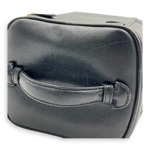 Vintage Vanity Bag Black in Calfskin, Gold hardware
