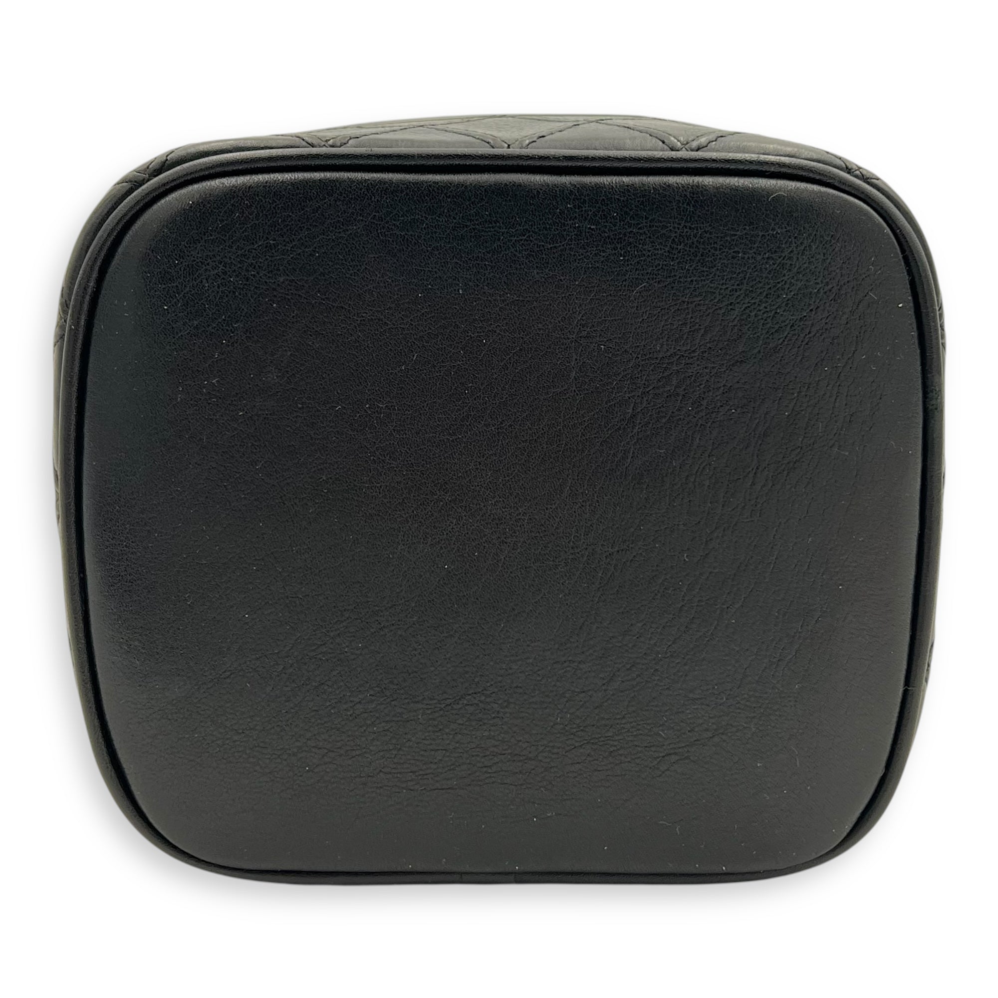 Vintage Vanity Bag Black in Calfskin, Gold hardware