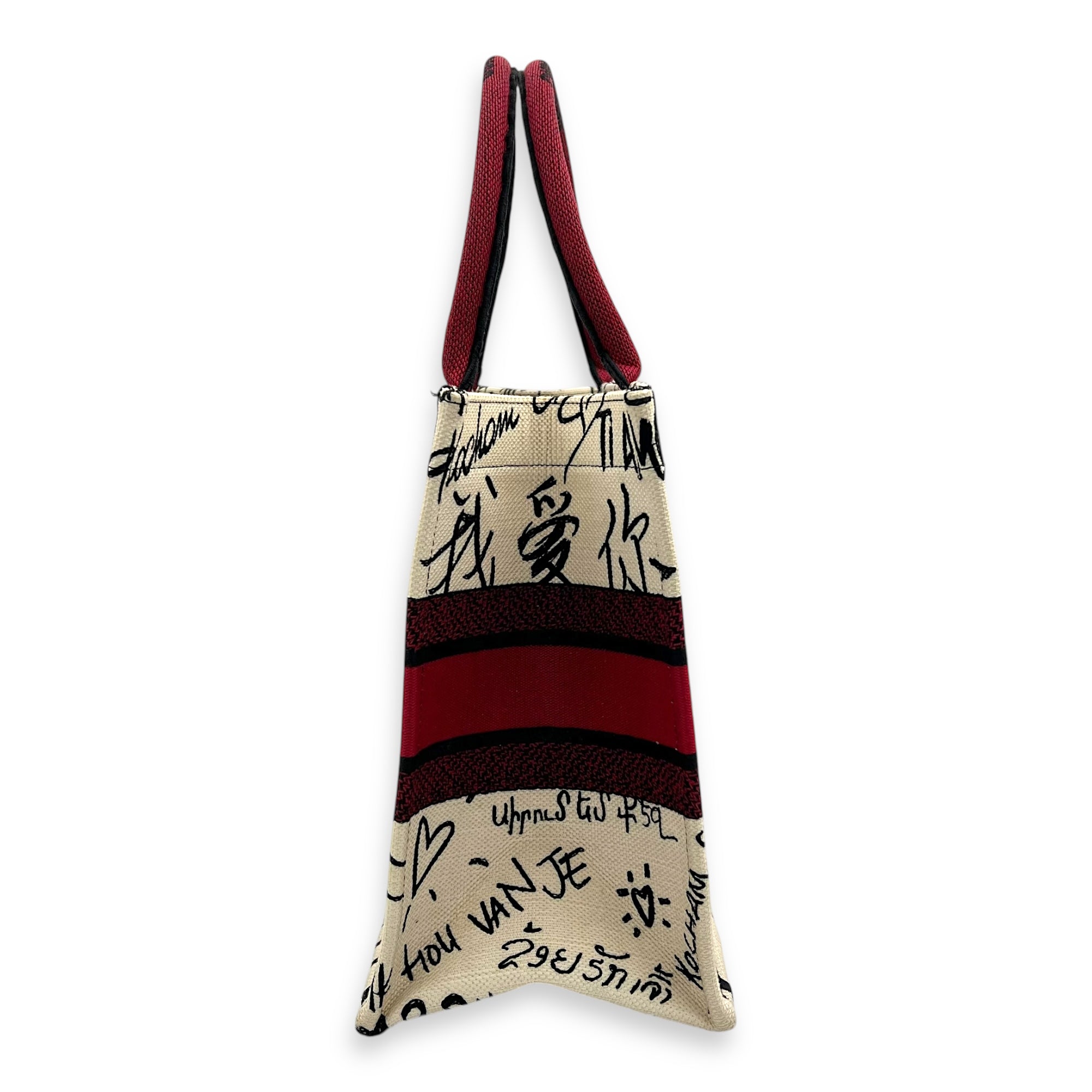 Book Tote Tote Bag Medium White in Canvas