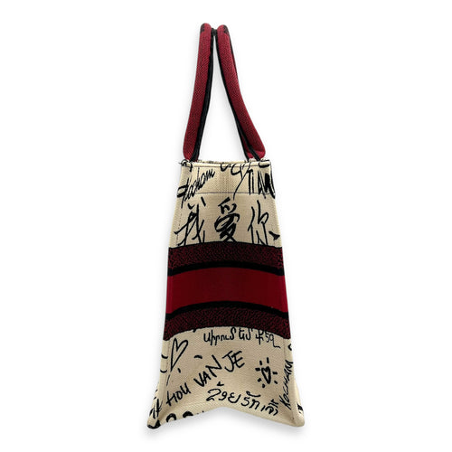 Book Tote Tote Bag Medium White in Canvas