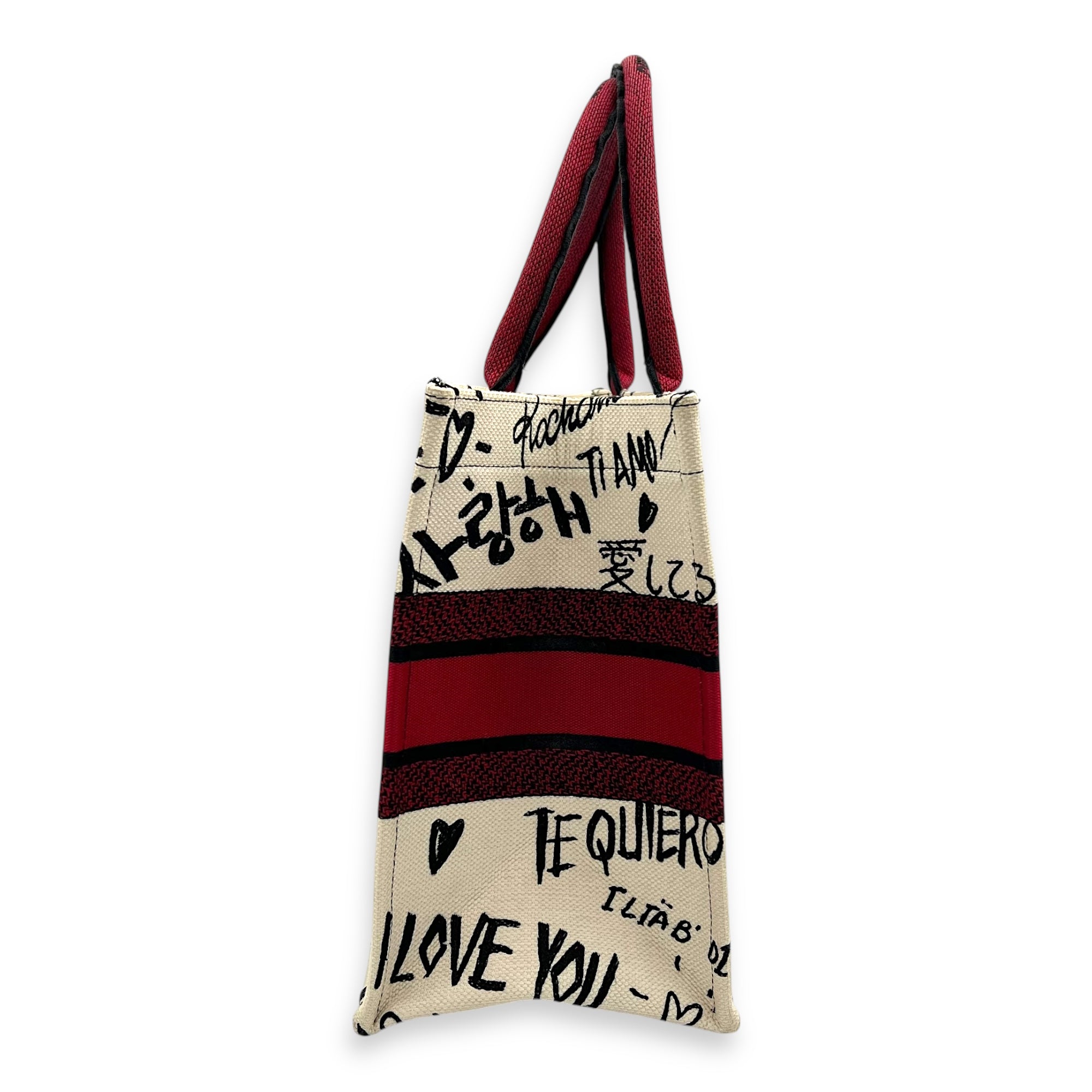Book Tote Tote Bag Medium White in Canvas