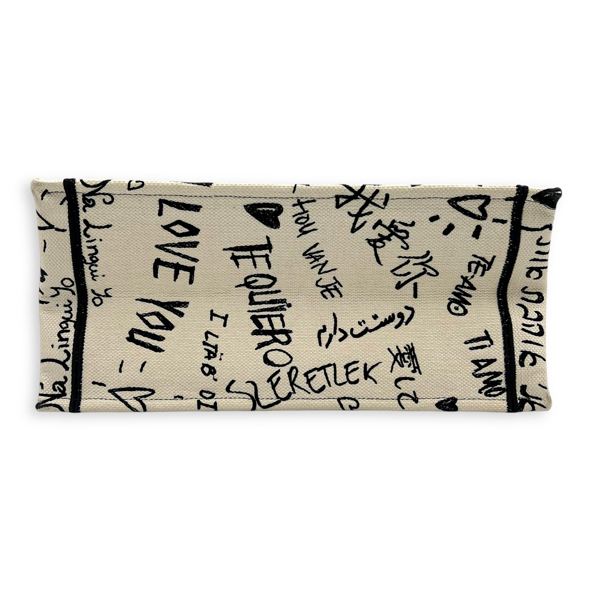 Book Tote Tote Bag Medium White in Canvas