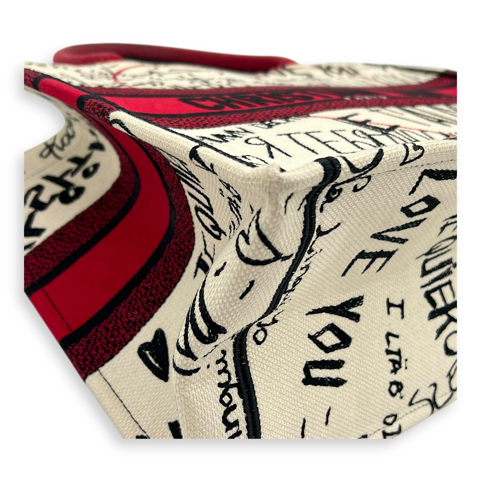 Book Tote Tote Bag Medium White in Canvas