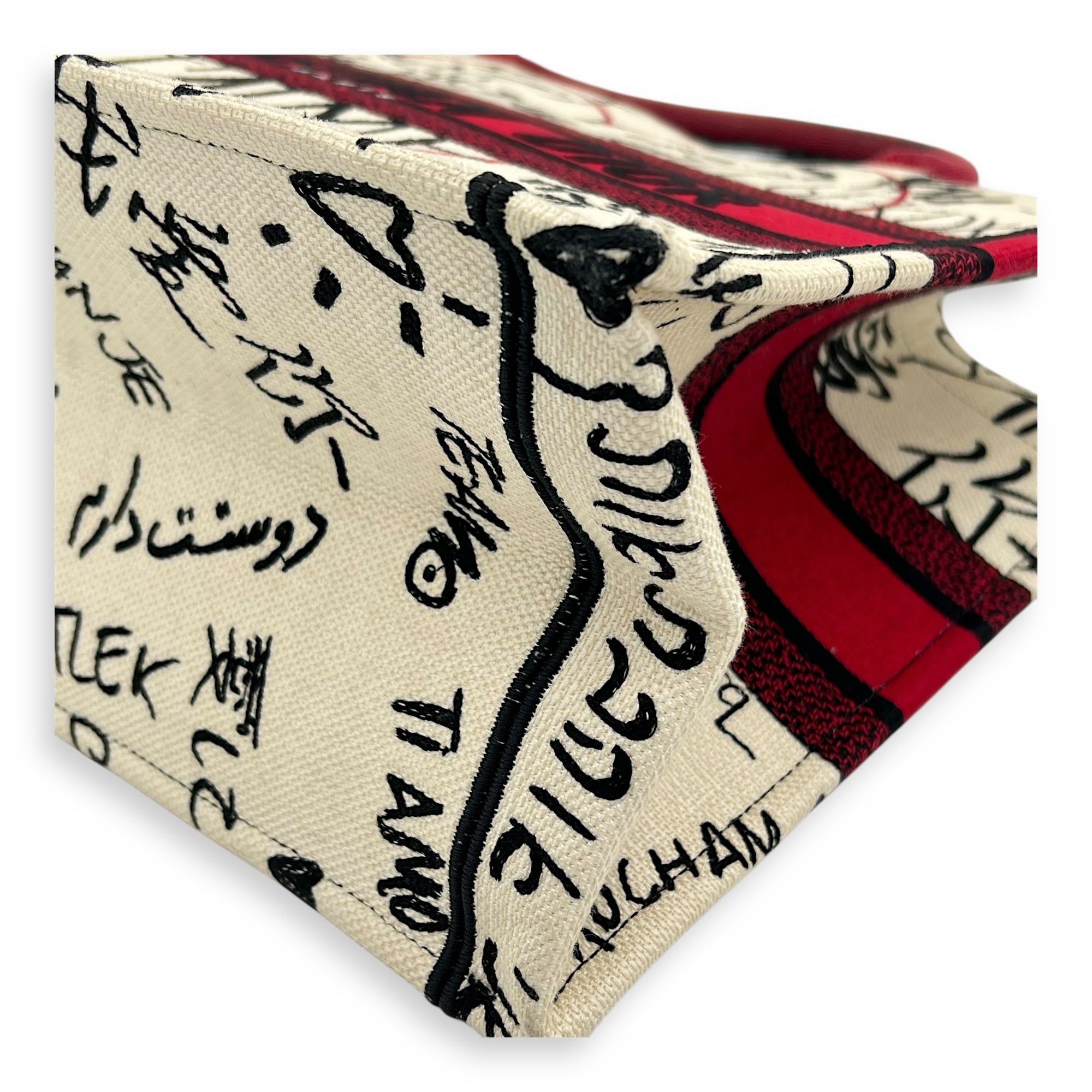 Book Tote Tote Bag Medium White in Canvas