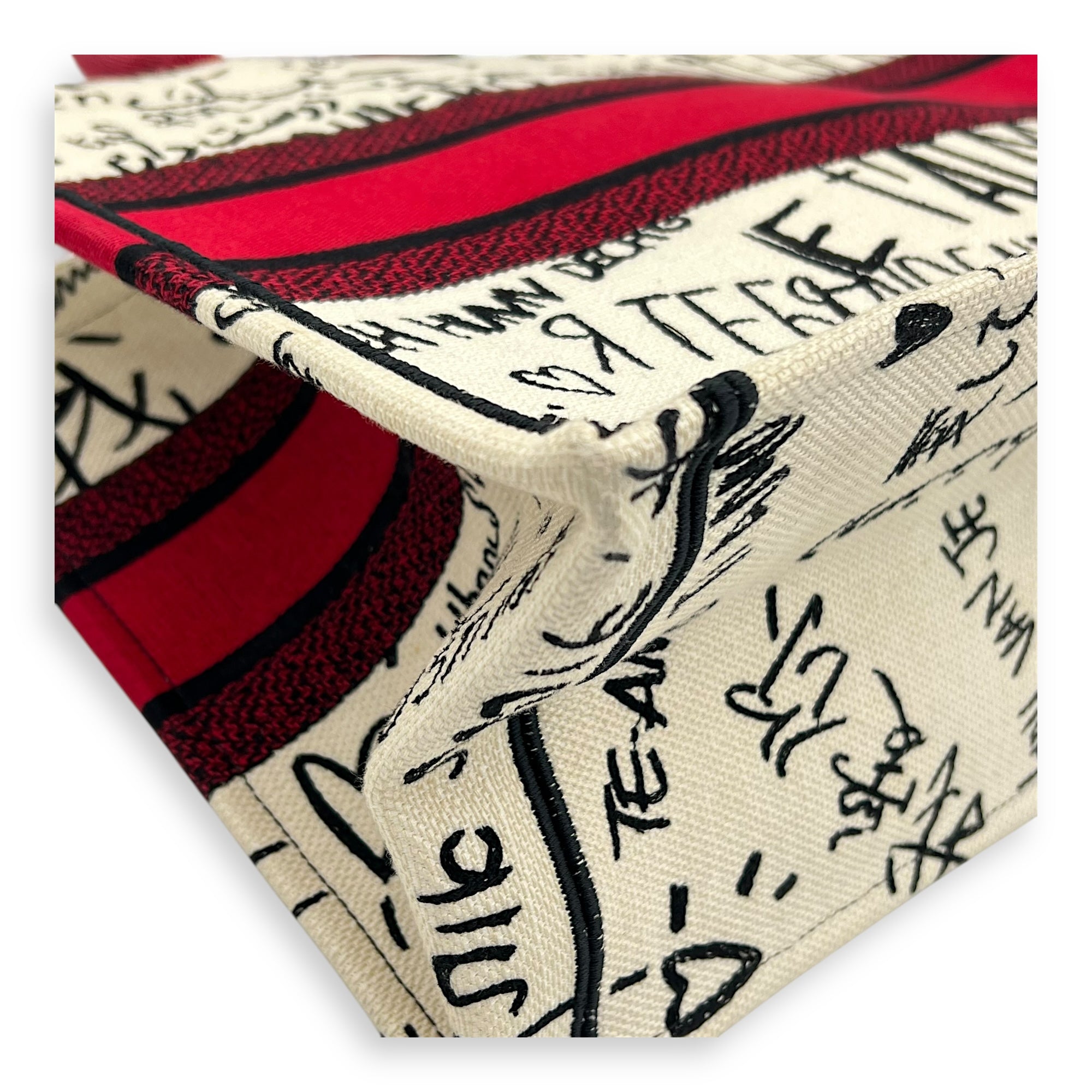 Book Tote Tote Bag Medium White in Canvas