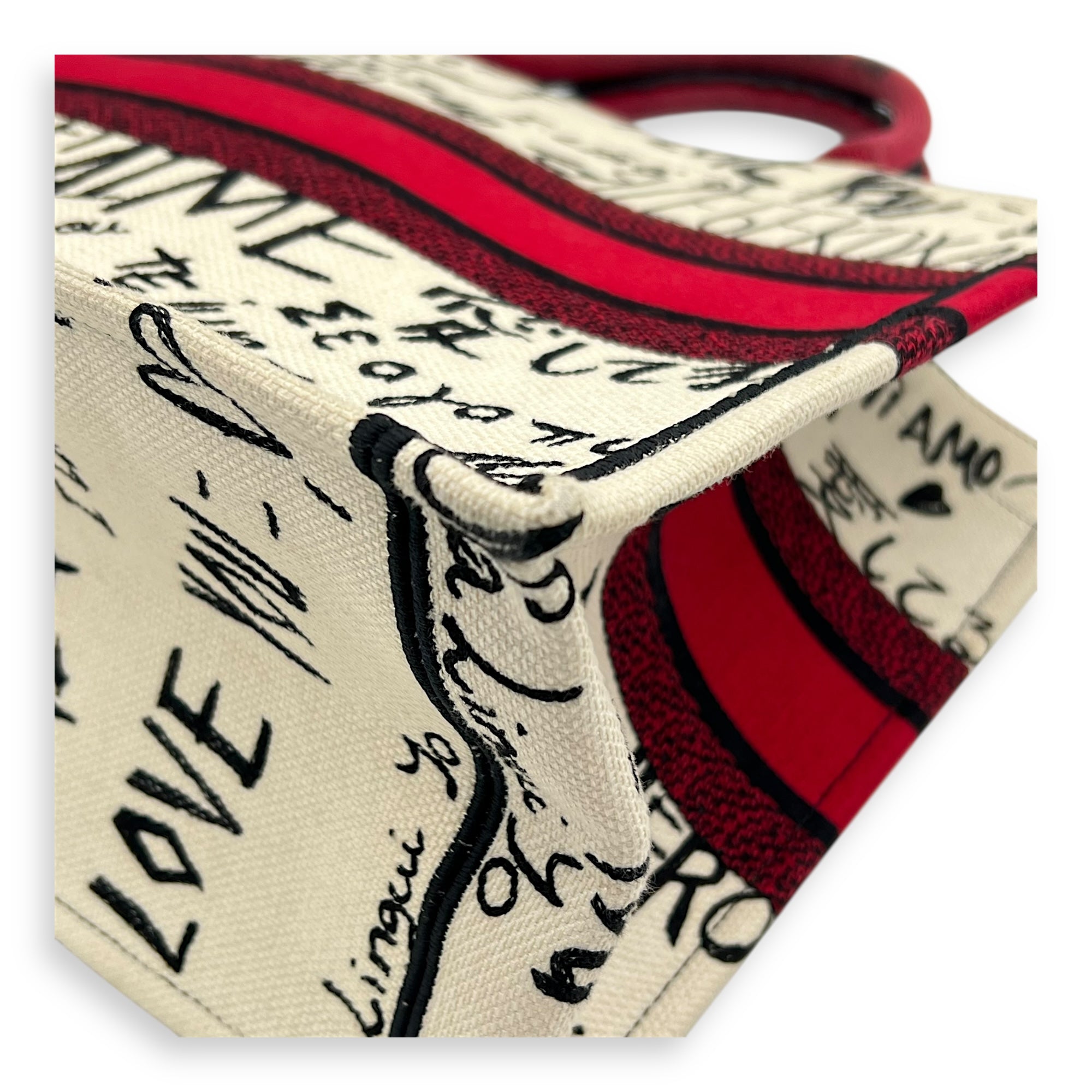 Book Tote Tote Bag Medium White in Canvas