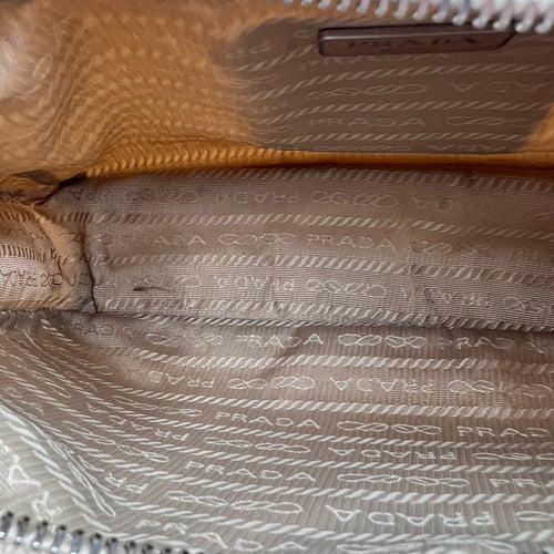 Re-Edition 2005 Shoulder Bag Beige in Re-Nylon, Silver hardware
