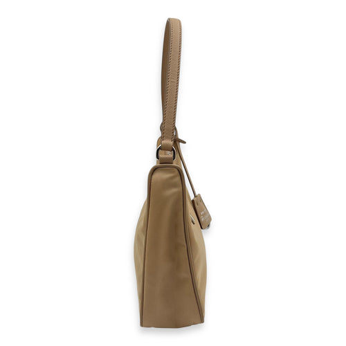Re-Edition 2005 Shoulder Bag Beige in Re-Nylon, Silver hardware